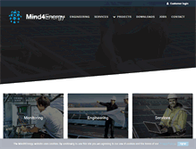 Tablet Screenshot of mind4energy.com